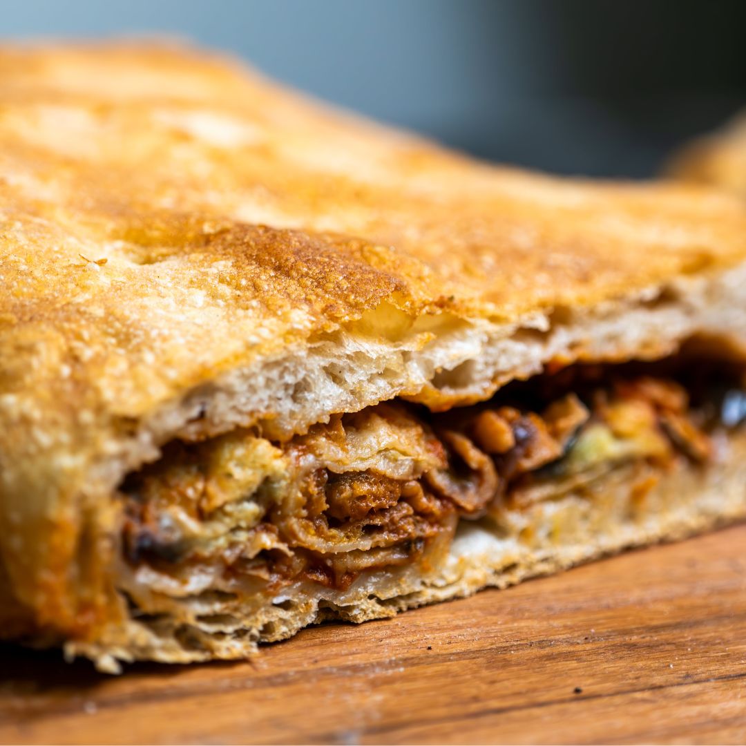 Pizza in pala con Parmigiana