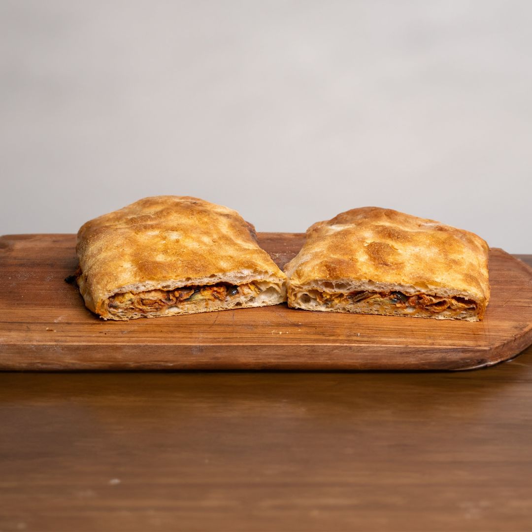 Pizza in pala con Parmigiana