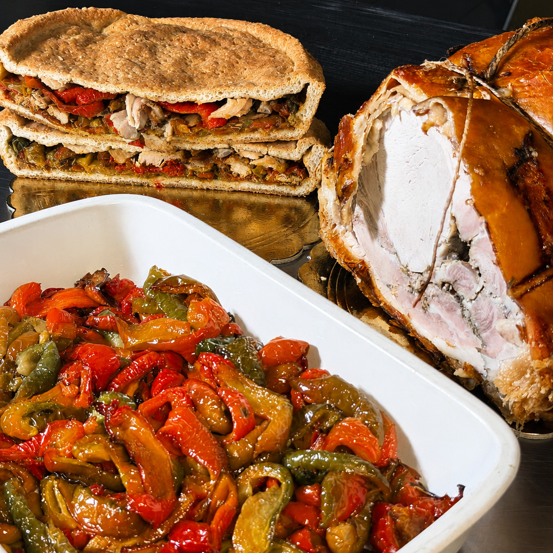 Pizza Porchetta e Peperoni
